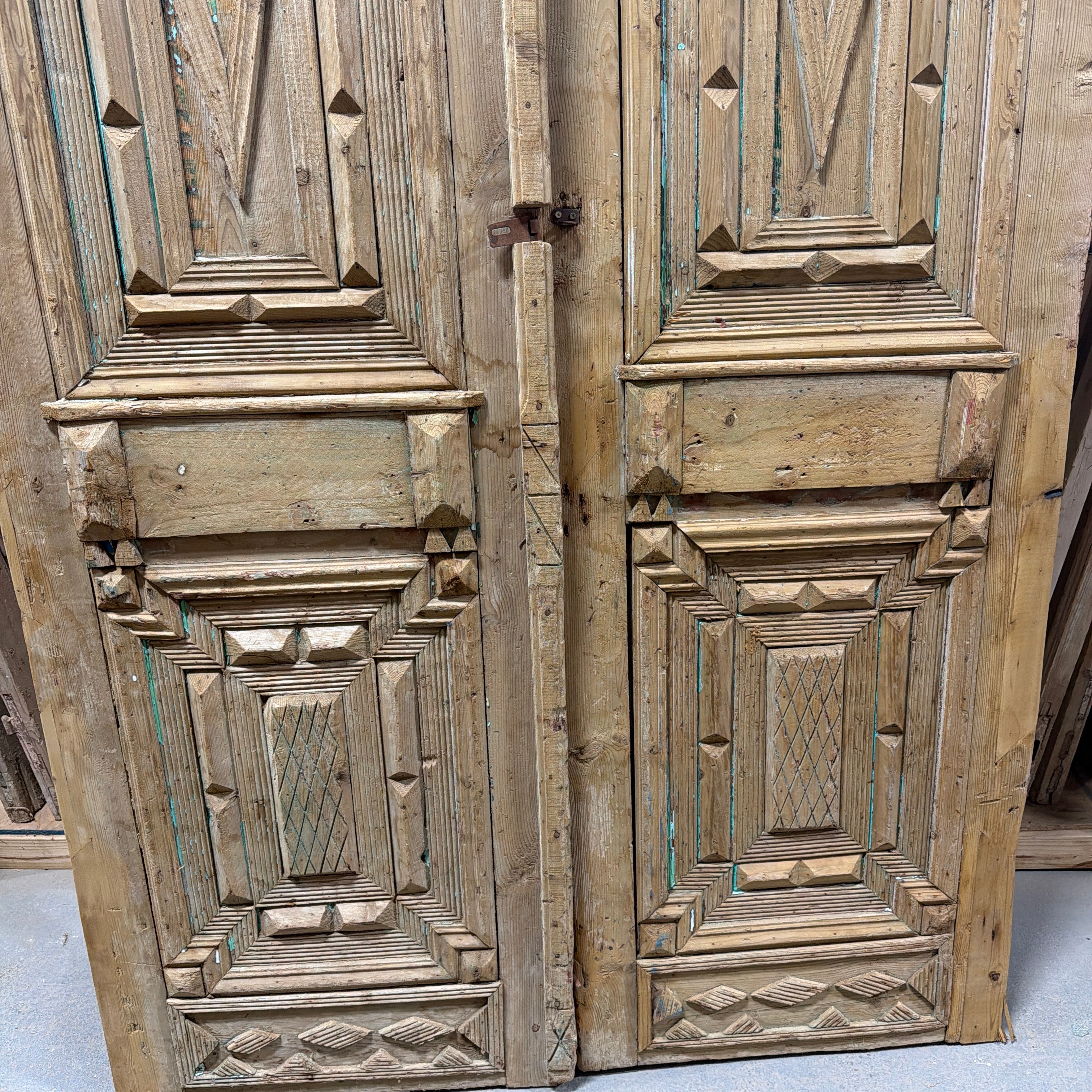 Solid Door (Carved) 60in x 99in x 1.75in #1223 - Saltaire Antiques