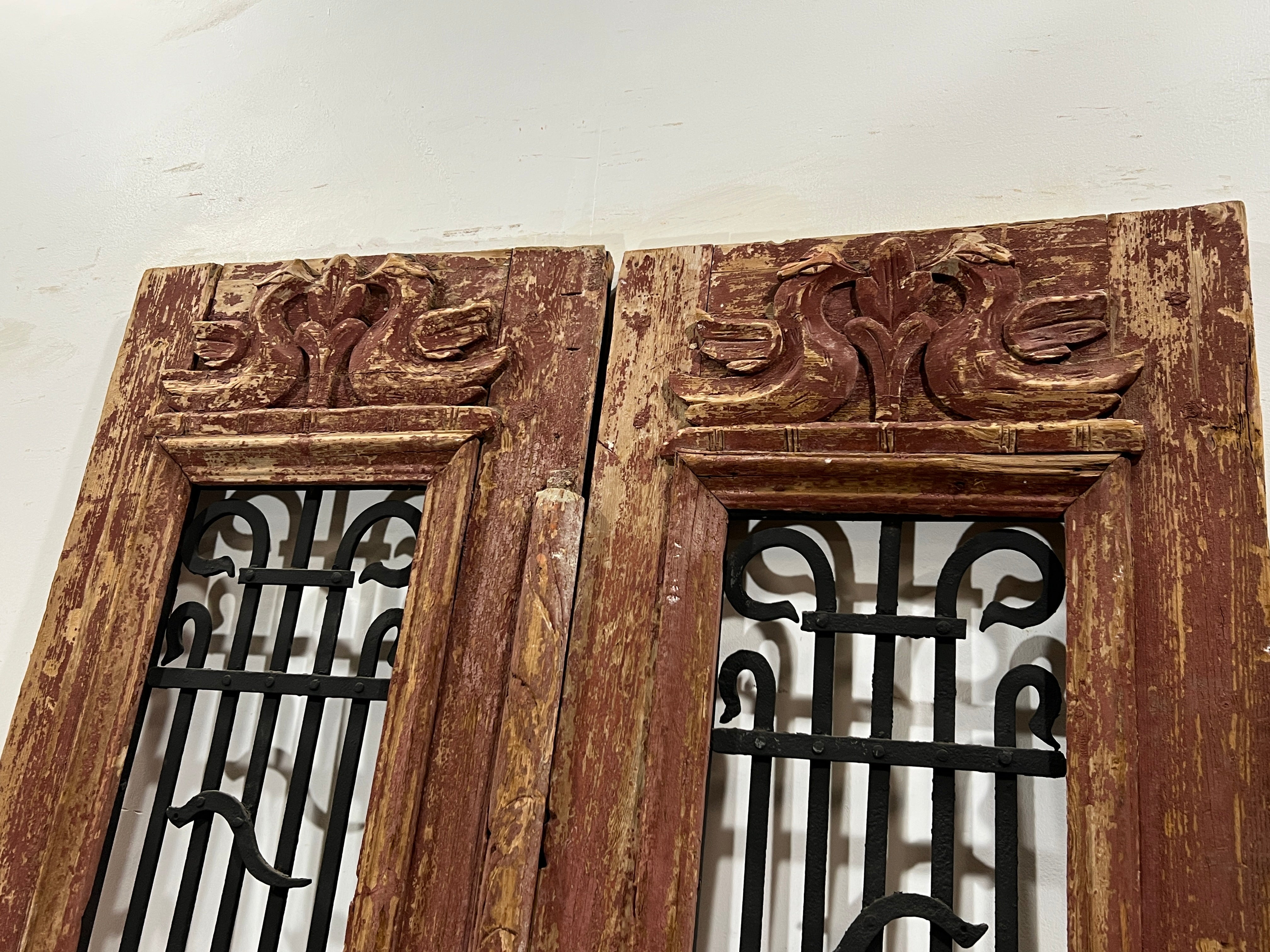 Doors with Iron 44in x 96in x 1.75in #340 - Saltaire Antiques