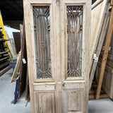 Doors with Iron 44.5in x 98.5in x 1.75in #1254 - Saltaire Antiques