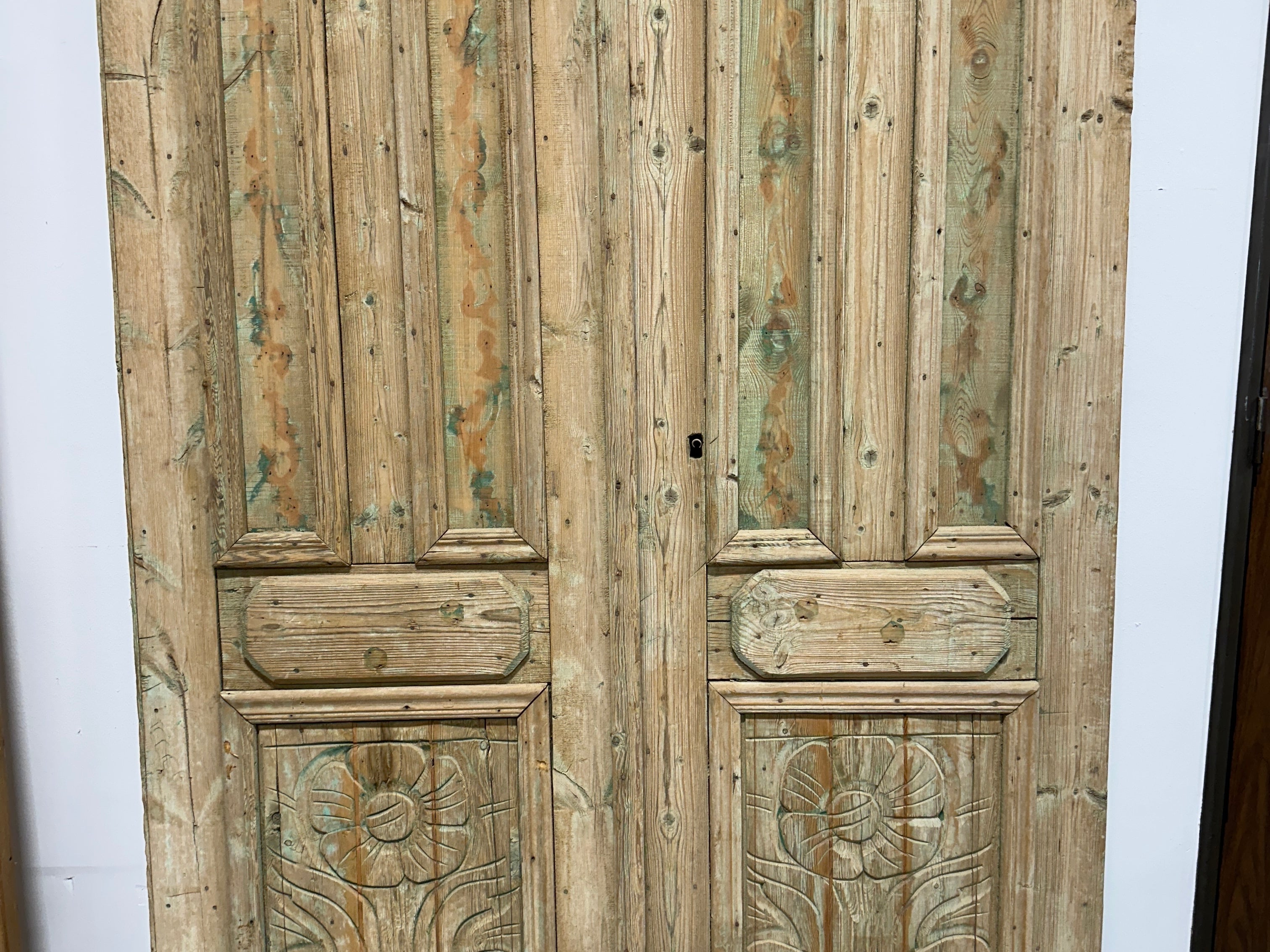Solid Door (Carved) 62in x 101in x 3.5in #870 - Saltaire Antiques