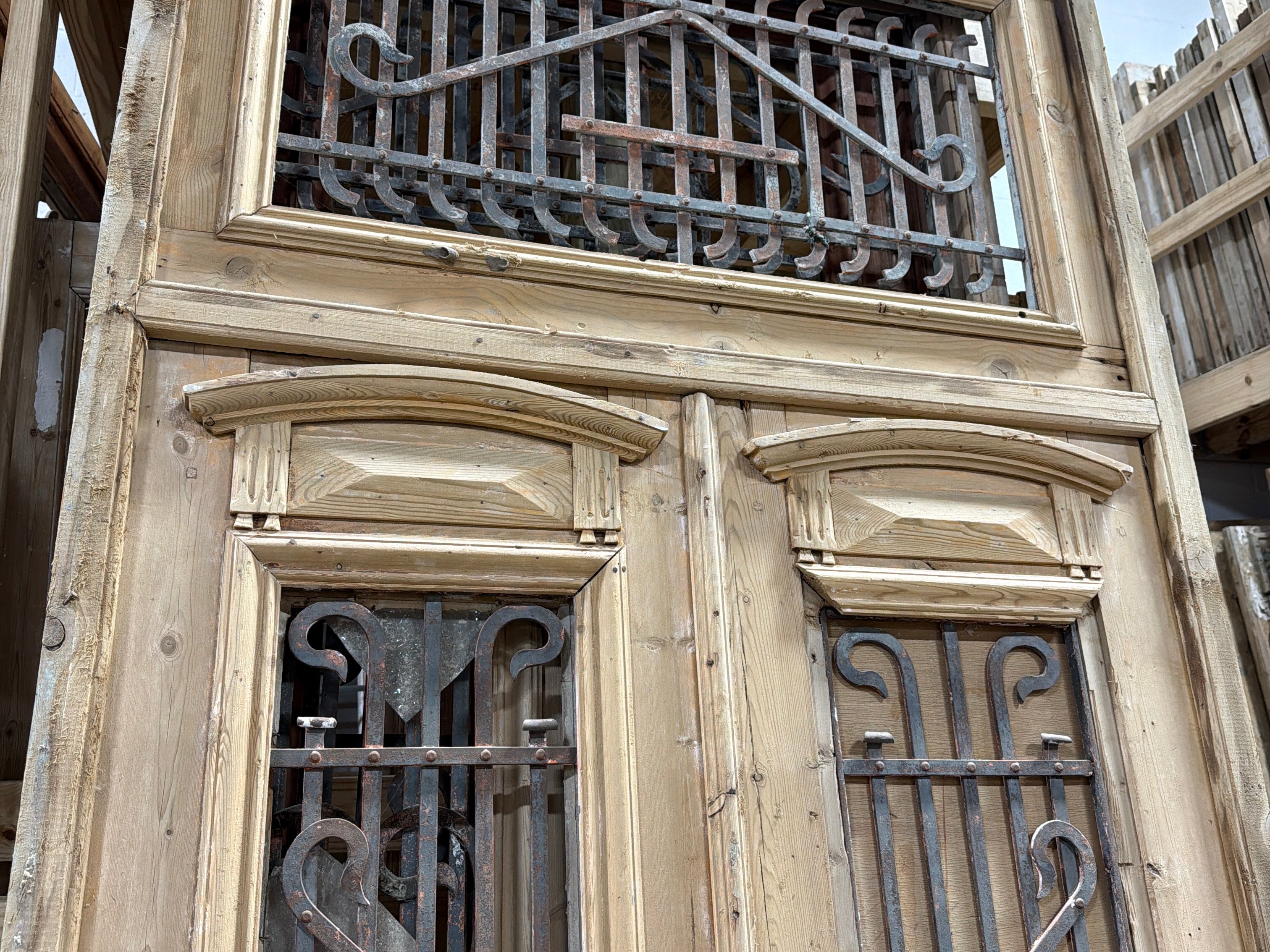 Doors with Iron 46in x 123in x 1.75in #1226 - Saltaire Antiques