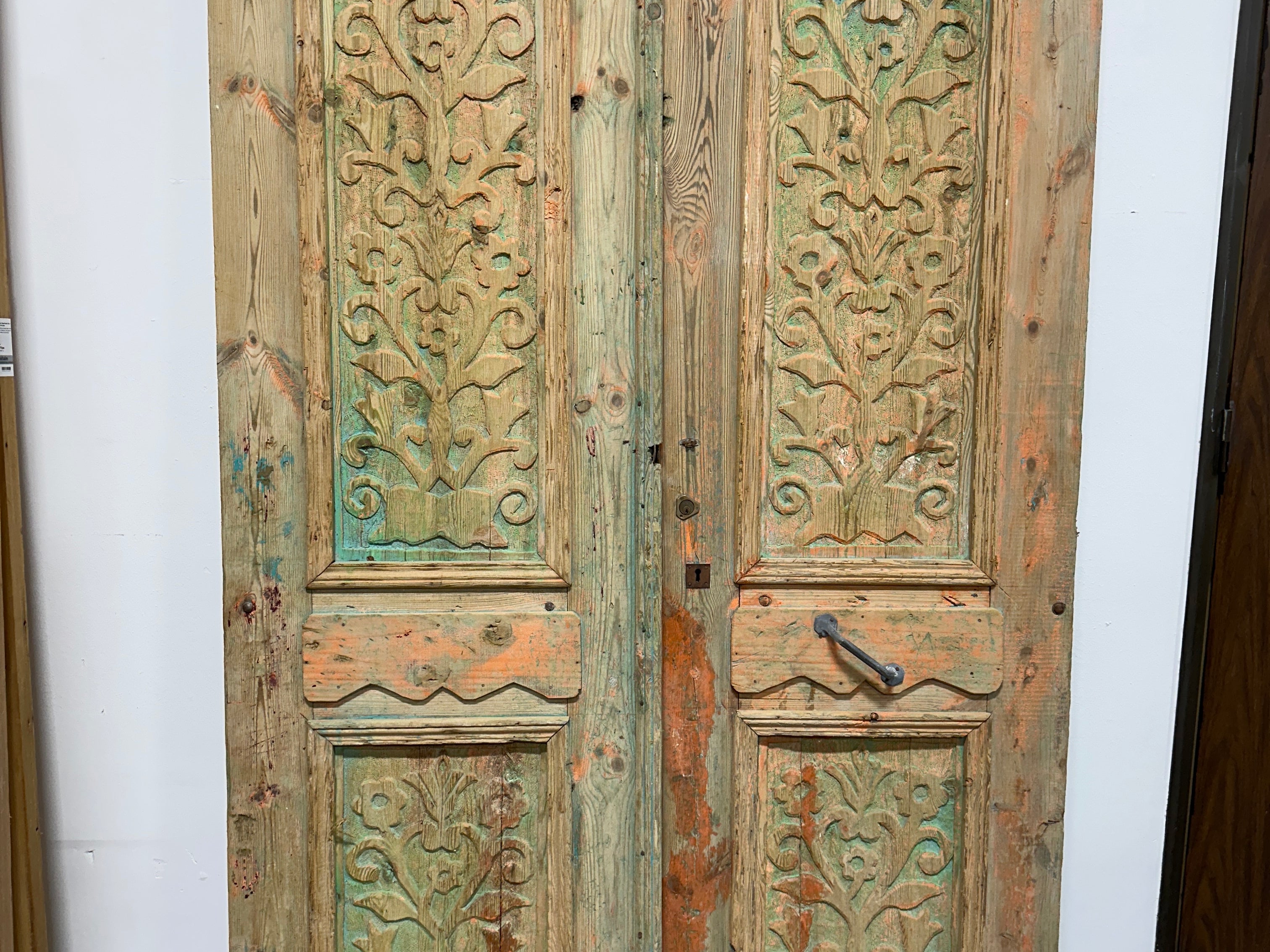 Solid Door (Carved) 58in x 100in x 1.75in #863 - Saltaire Antiques