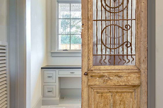 Doors with Iron 64in x 102in x 1.75in #171 - Saltaire Antiques