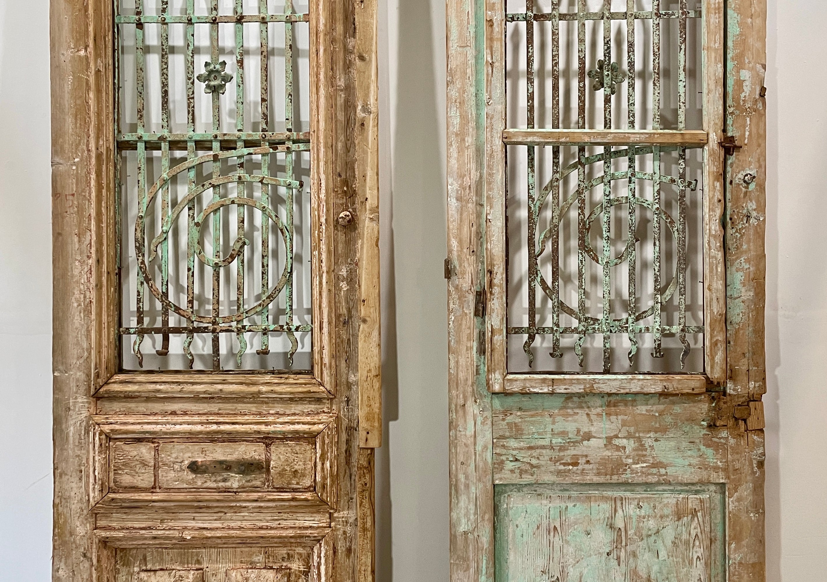 Doors with Iron 60in x 103in x 1.75in #177 - Saltaire Antiques