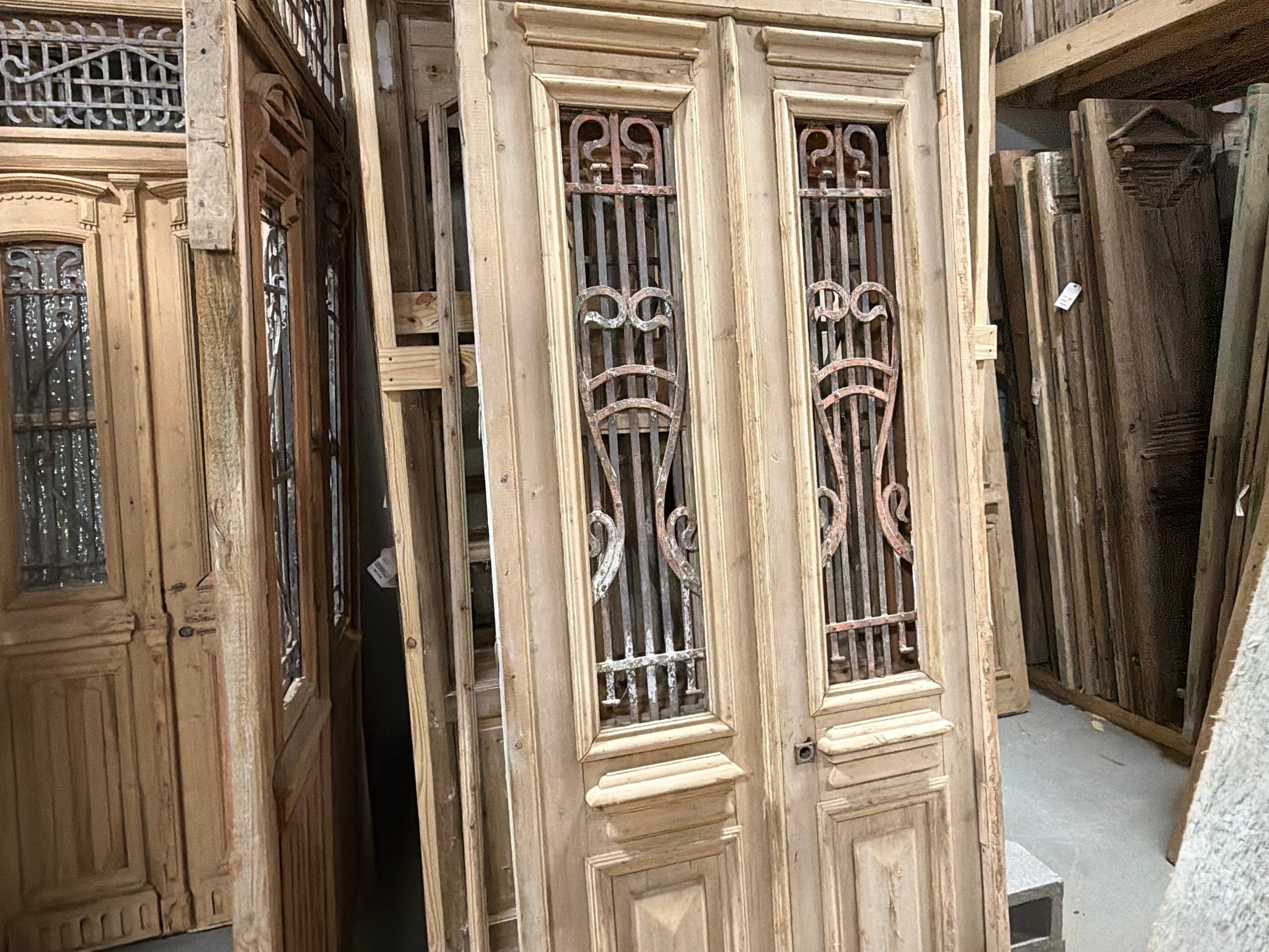 Doors with Iron 41in x 121in x 1.75in #1227 - Saltaire Antiques