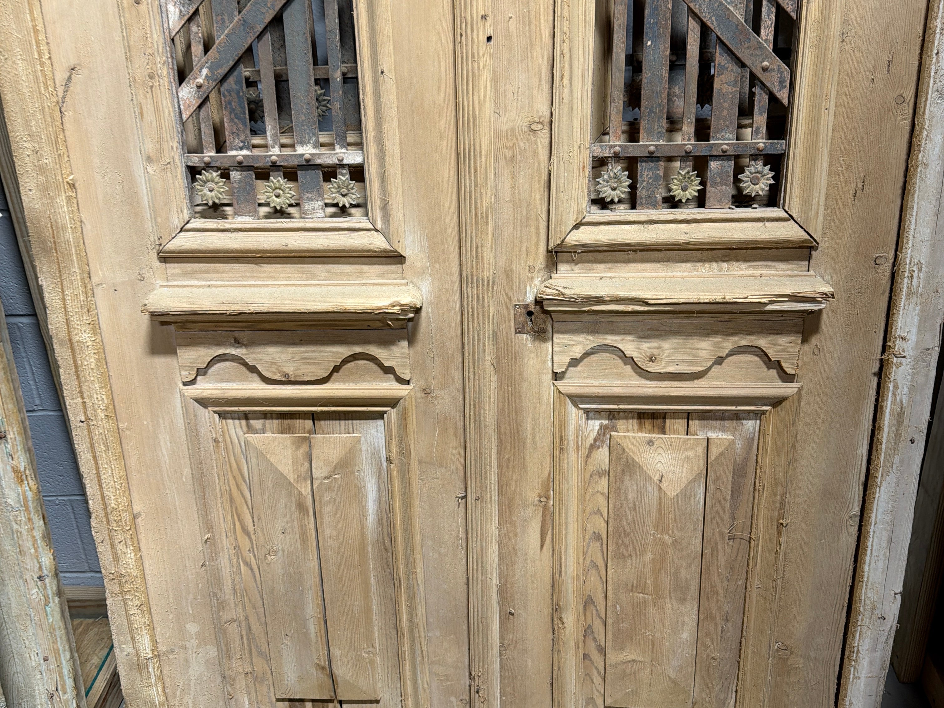 Doors with Iron 42in x 94in x 1.75in #1249 - Saltaire Antiques